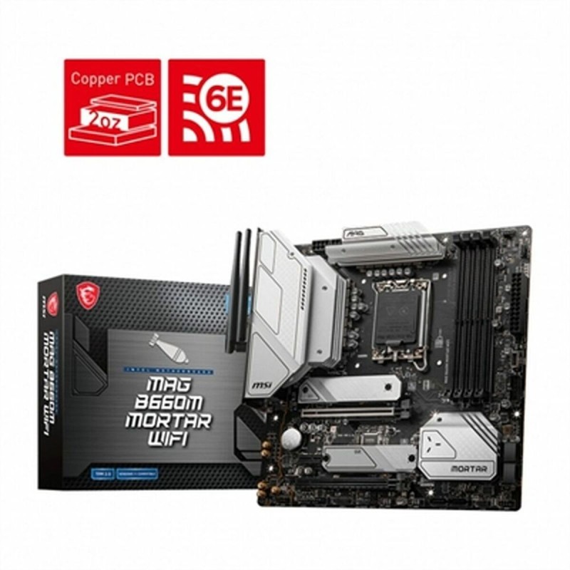 Carte Mère MSI MAG B660M MORTAR WIFI DDR4 mATX DDR5 LGA 1700 Intel