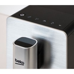 BEKO CEG5331X - Machine expresso broyeur automatique – 1350W - One Touch Cappuccino -Ecran tactile - Façade Inox- Ultra compa