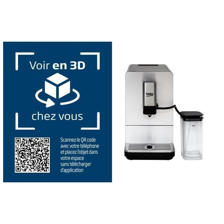 BEKO CEG5331X - Machine expresso broyeur automatique – 1350W - One T