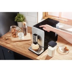 BEKO CEG5331X - Machine expresso broyeur automatique – 1350W - One Touch Cappuccino -Ecran tactile - Façade Inox- Ultra compa