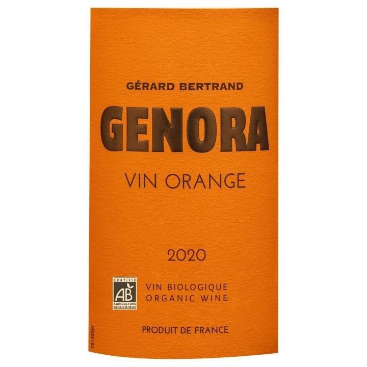 Gérard Bertrand Genora 2020 Vin de France - Vin orange de Languedoc -