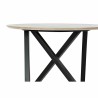 Table d'appoint DKD Home Decor 65 x 65 x 49,5 cm Noir Métal Bois Marron Clair