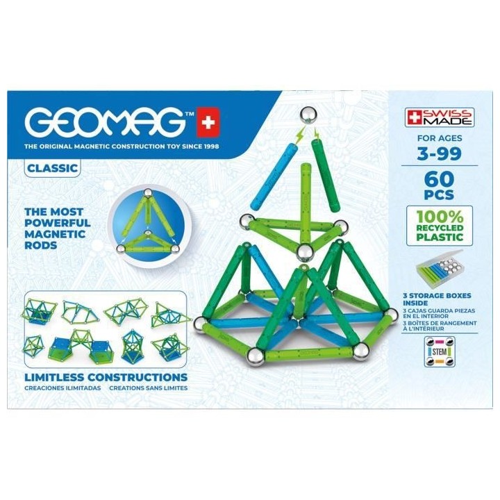 GEOMAG - EcoFriendly 60 pcs Color