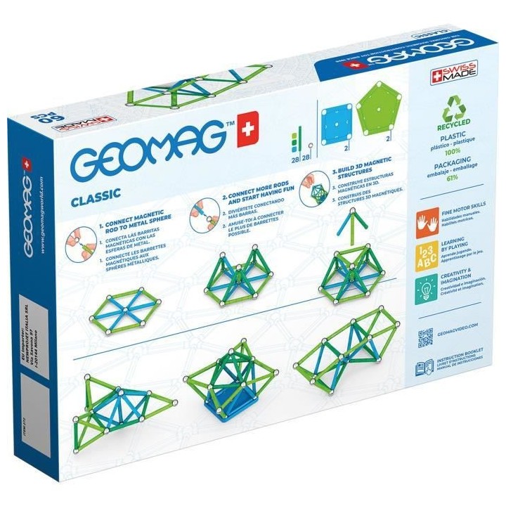 GEOMAG - EcoFriendly 60 pcs Color