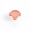 Pommeau Rei 774 Rond Mat Métal Or rose 2 Unités (Ø 35 x 23 mm)