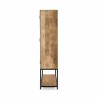 Étagère DKD Home Decor Noir Naturel Métal Bois de manguier 170 x 45 x 200 cm (1)