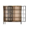 Étagère DKD Home Decor Noir Naturel Métal Bois de manguier 170 x 45 x 200 cm (1)