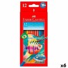 crayons de couleurs pour aquarelle Faber-Castell Multicouleur (6 Unités)