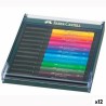 Ensemble de Marqueurs Faber-Castell Pitt Artist Coffret (12 Unités)