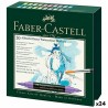 Ensemble de Marqueurs Faber-Castell Coffret Aquarelles 24 Unités