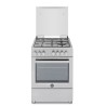 LA GERMANIA Cuisiniere CD1GX - 60 cm - 4 feux gaz dont 1 triple couronne et 1 support wok - Four gaz 60L - Inox