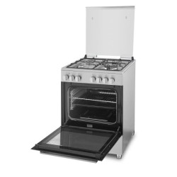 LA GERMANIA Cuisiniere CD1GX - 60 cm - 4 feux gaz dont 1 triple couronne et 1 support wok - Four gaz 60L - Inox