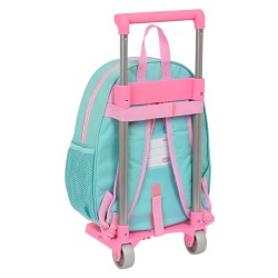 Cartable à roulettes Peppa Pig Turquoise (27 x 32 x 10 cm)