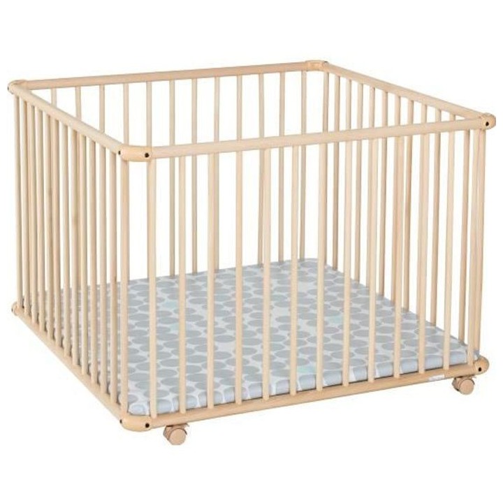 GEUTHER Parc BELAMI+ en hetre massif Naturel-97 x 97 cm