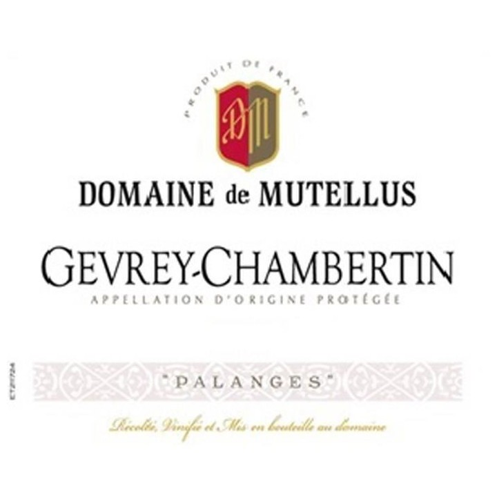 Domaine de Mutellus 2018 Gevrey-Chambertin - Vin rouge de Bourgogne