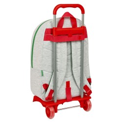 Cartable à roulettes Benetton Pop Gris (30 x 46 x 14 cm)