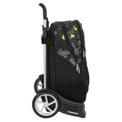 Cartable à roulettes Kelme Jungle Noir Gris Citron (32 x 44 x 16 cm)