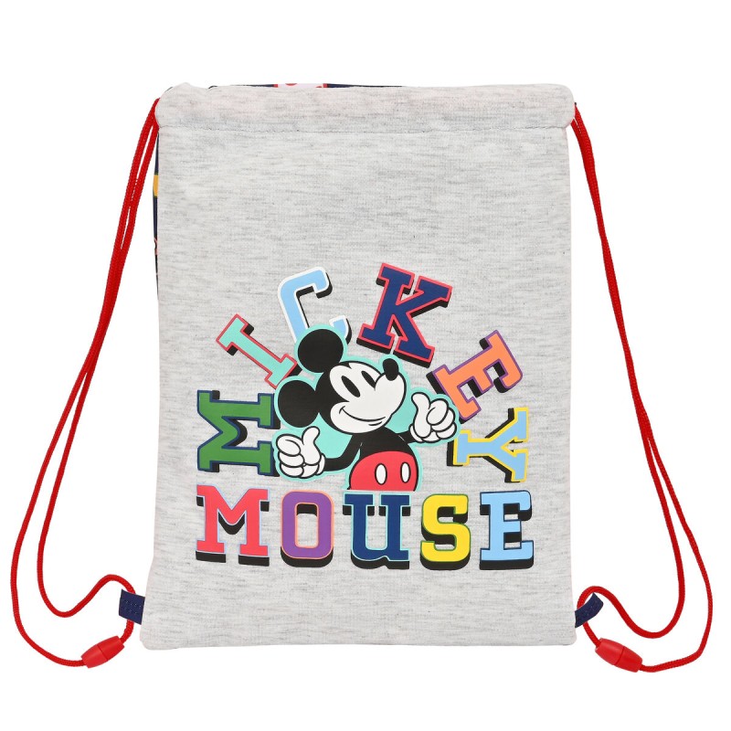 Sac à dos serré par des ficelles Mickey Mouse Clubhouse Only one Blue marine (26 x 34 x 1 cm)