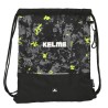 Sac à dos serré par des ficelles Kelme Jungle Noir Gris Citron (35 x 40 x 1 cm)