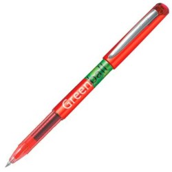 Crayon Roller Pilot GREEN-BALL 0,7 mm Rouge Recyclado 10 Unités