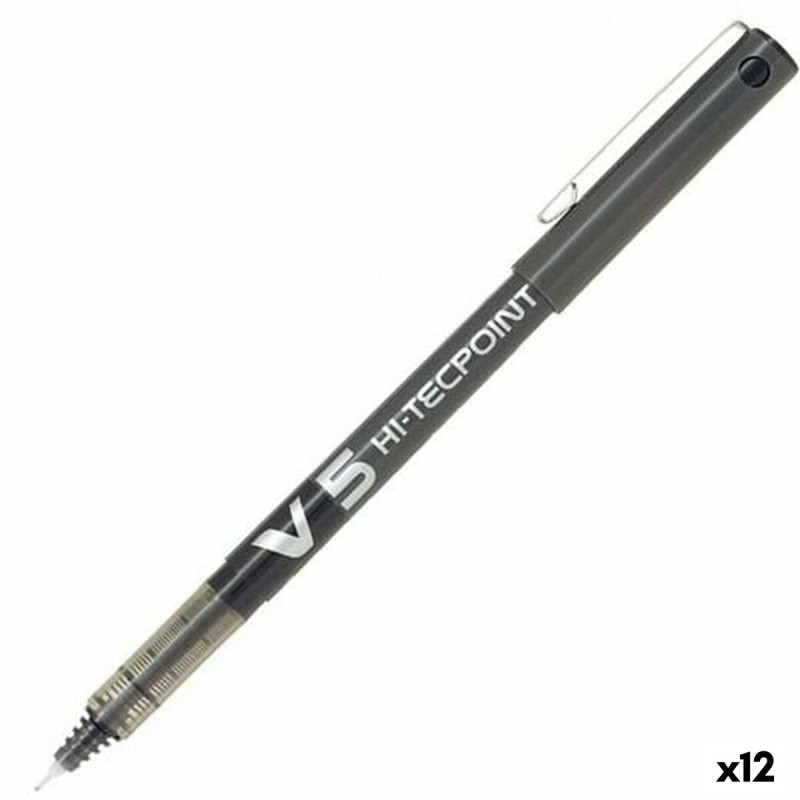 Crayon Roller Pilot V-5 Noir 0,3 mm (12 Unités)