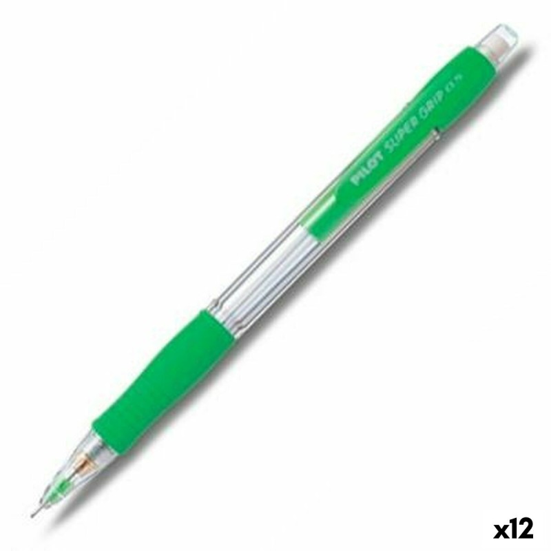 Portemines Pilot Super Grip Vert clair 0,5 mm (12 Unités)