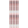 Biros à encre liquide Uni-Ball Rollerball Signo Basicos UM-120 Rouge 12 Unités