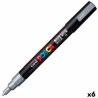 Marqueur POSCA PC-3M Argent 6 Unités