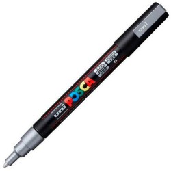 Marqueur POSCA PC-3M Argent 6 Unités