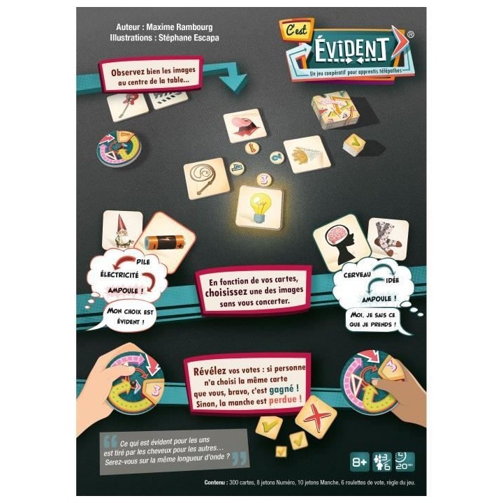 C'est Evident - Jeu de société - GIGAMIC - A partir de 8 ans