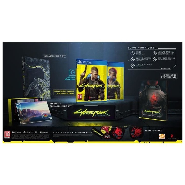 CYBERPUNK 2077 Edition Day One Jeu PS4 - Optimisé pour la PS5