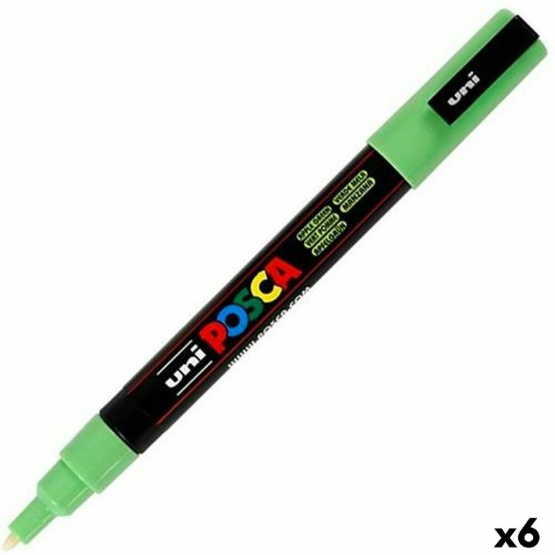 Marqueur POSCA PC-3M Vert clair (6 Unités)