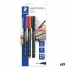 Ensemble de Marqueurs Staedtler Lumocolor 317-S Multicouleur (15 Unités)