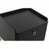 Petite Table d'Appoint DKD Home Decor Noir Métal Bois 50 x 40 x 48 cm