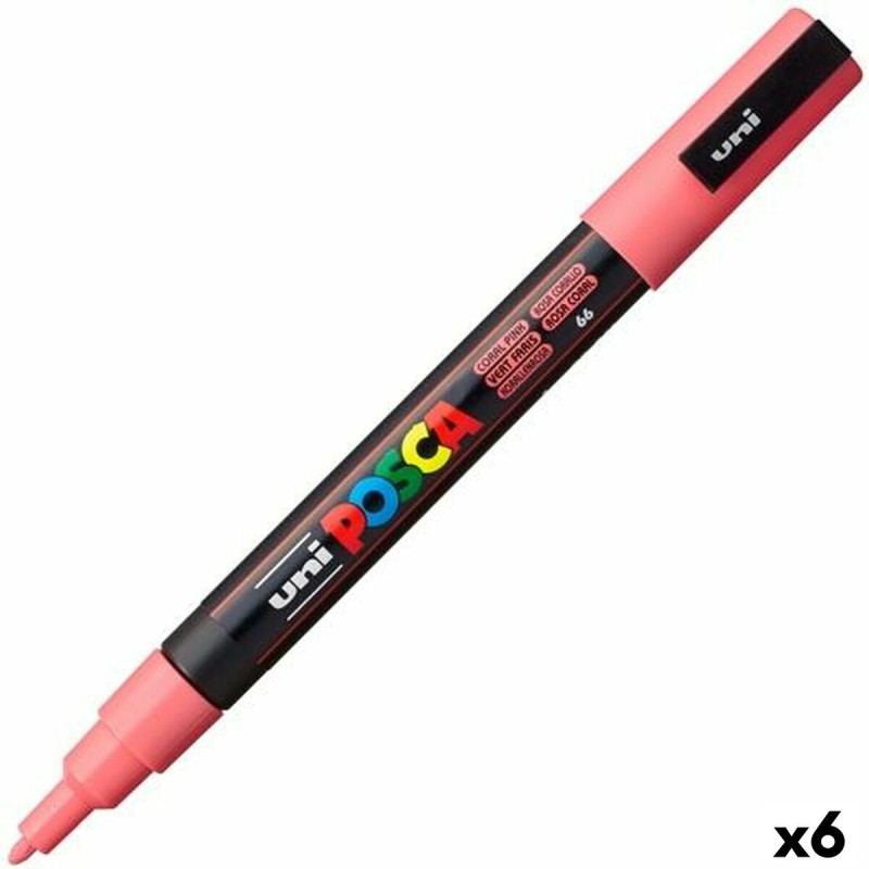 Marqueur POSCA PC-3M Coral Rose (6 Unités)