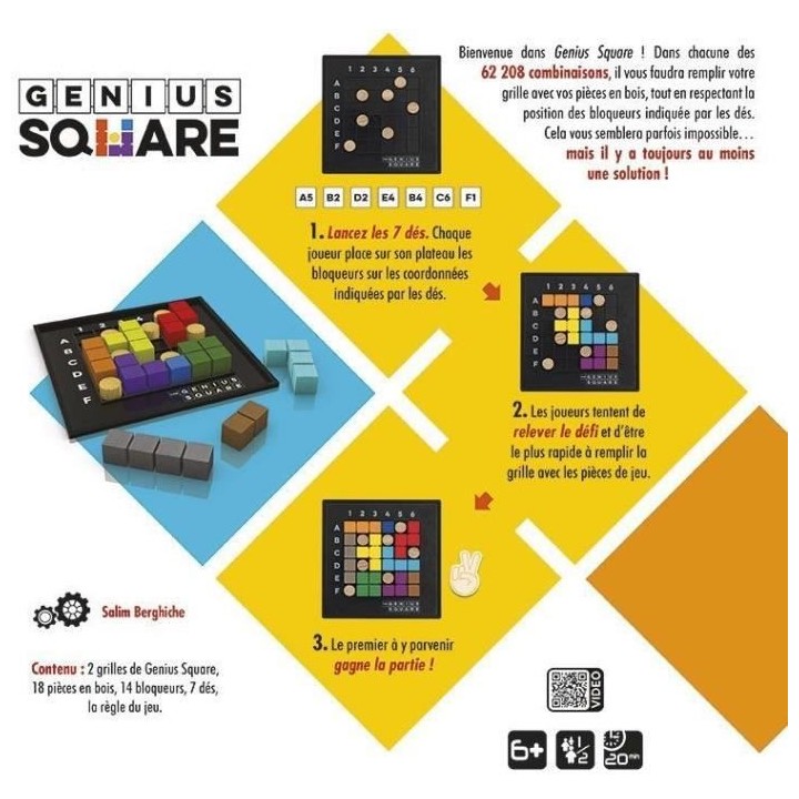 Genius Square - Jeux de société - GIGAMIC