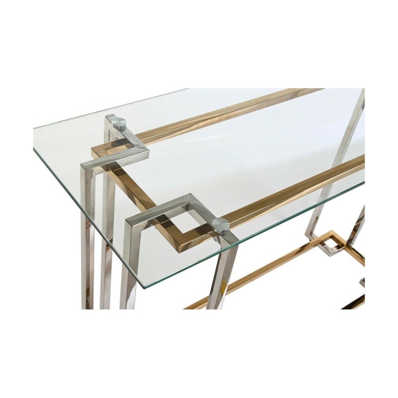 Console DKD Home Decor Bicolore Verre Acier 120 x 40 x 78 cm