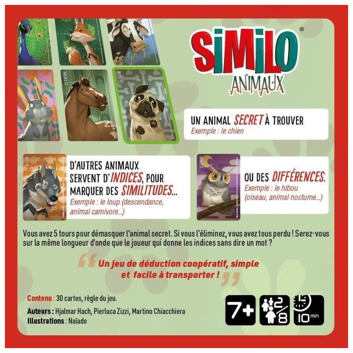 Similo animaux - Jeux de société - GIGAMIC