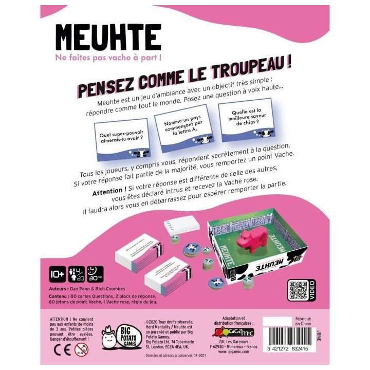 Meuhte - Jeux de société - GIGAMIC
