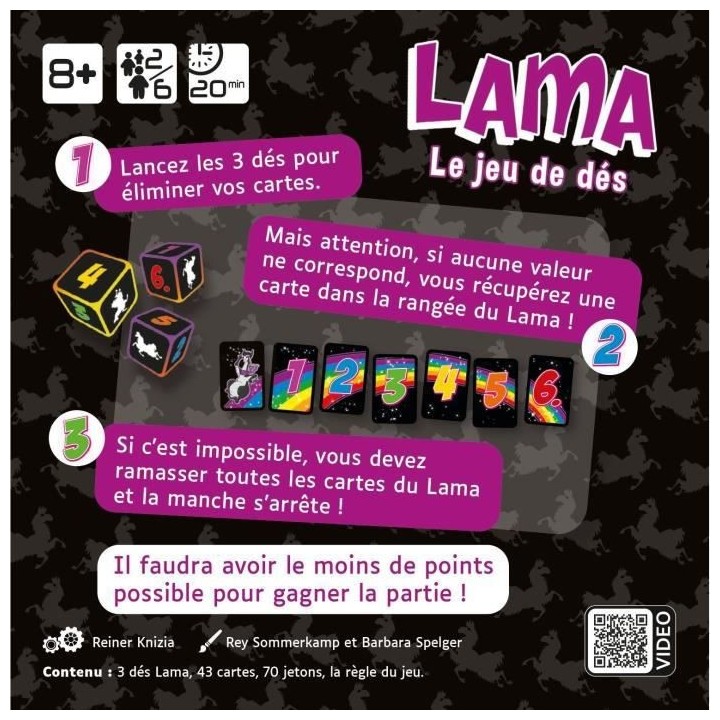 Lama, le jeu de dés - Jeux de société - GIGAMIC