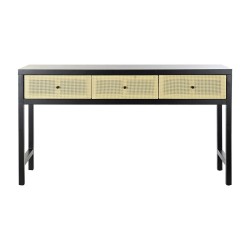 Console DKD Home Decor 135 x 38 x 76 cm Sapin Naturel Noir