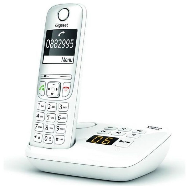 GIGASET Téléphone Fixe AS690 A Blanc