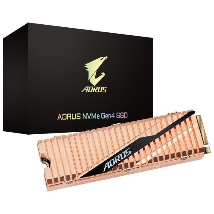 GIGABYTE - SSD Interne - AORUS - 1To - M.2 NVMe Gen4 (GP-ASM2NE6100TTT