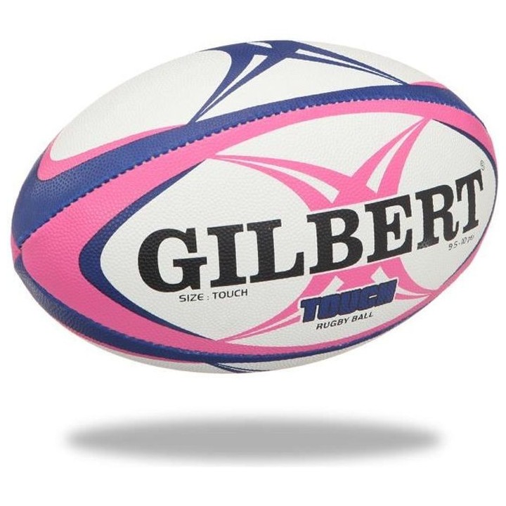 GILBERT Ballon de rugby Touch - Taille 4 - Homme - Rose et bleu