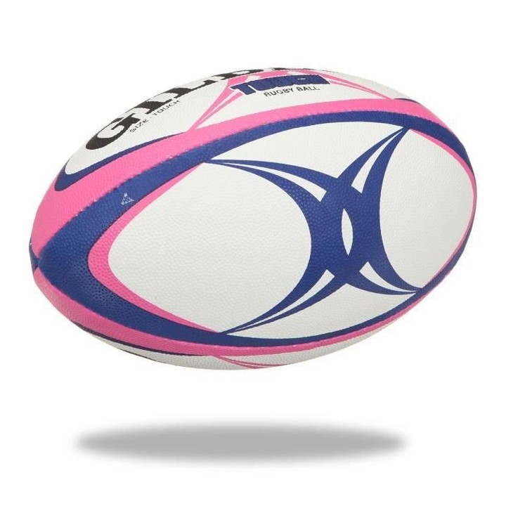 GILBERT Ballon de rugby Touch - Taille 4 - Homme - Rose et bleu