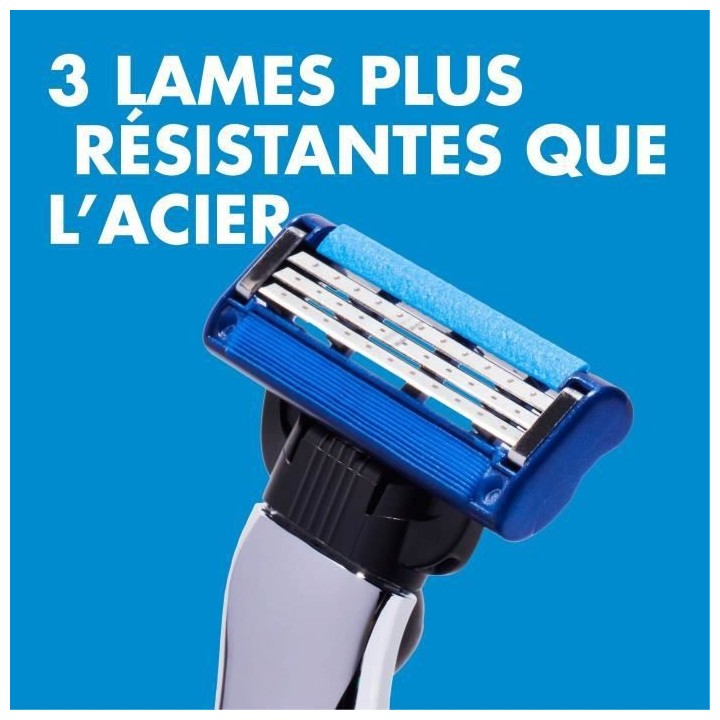 GILLETTE Rasoir Mach3 Turbo - 4 lames