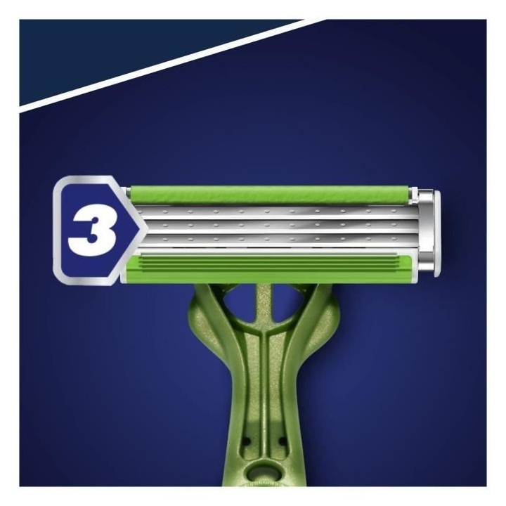 Gillette Blue 3 Sensible Rasoirs Jetables x8