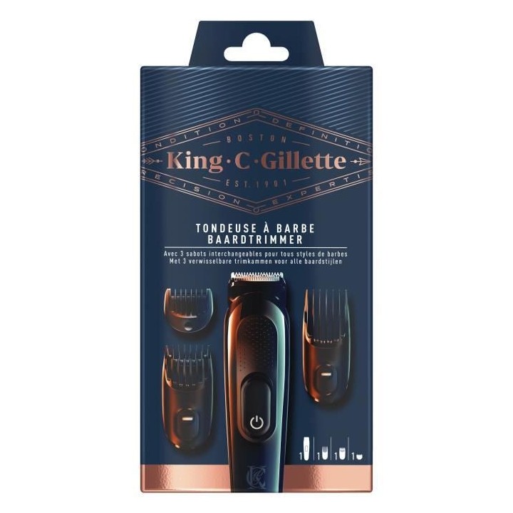 KING C. GILLETTE Kit Tondeuse a barbe