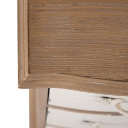 Commode 90 x 48 x 82 cm Naturel Blanc Bois d'épicéa