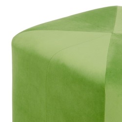 Pouf Tissu Synthétique Bois 40 x 40 x 40 cm Vert